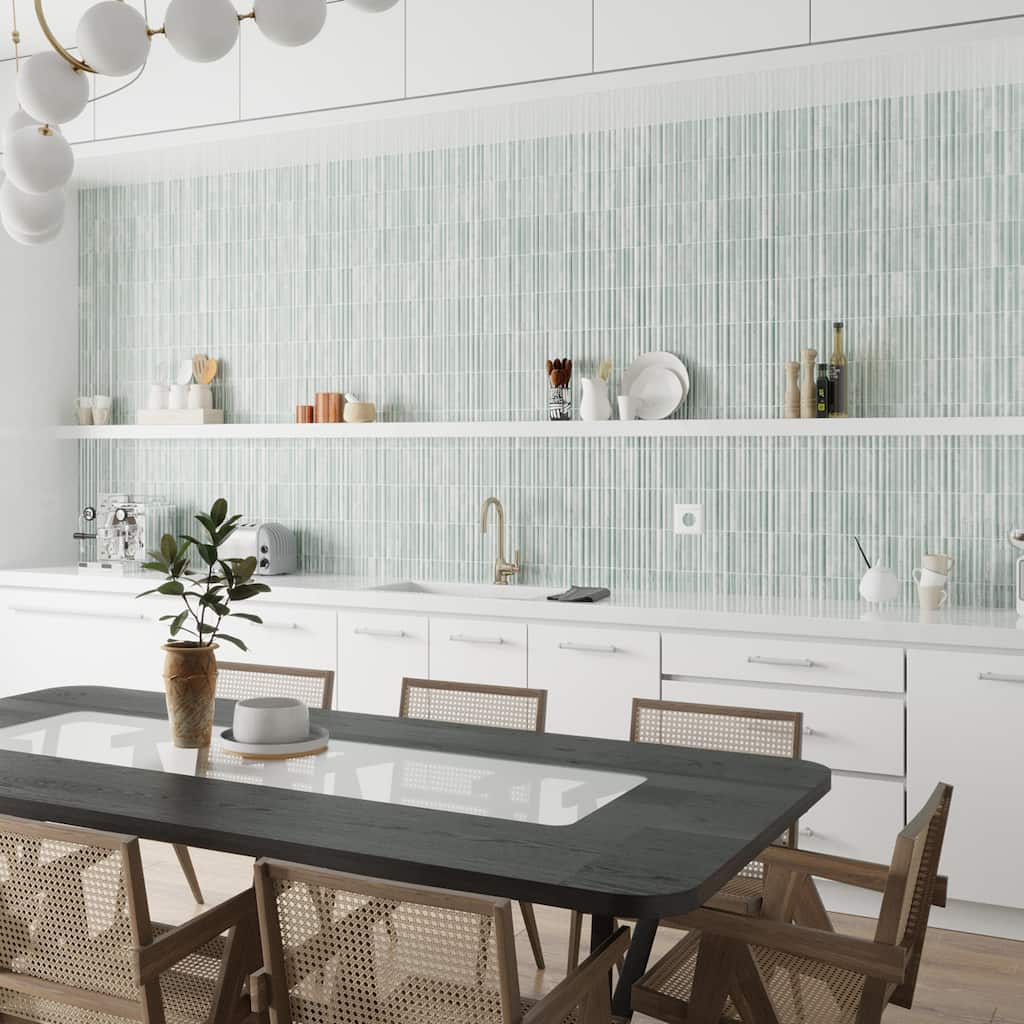 Merola Tile Rubik Aloe 5-7/8" x 11-3/4" Ceramic Wall Tile