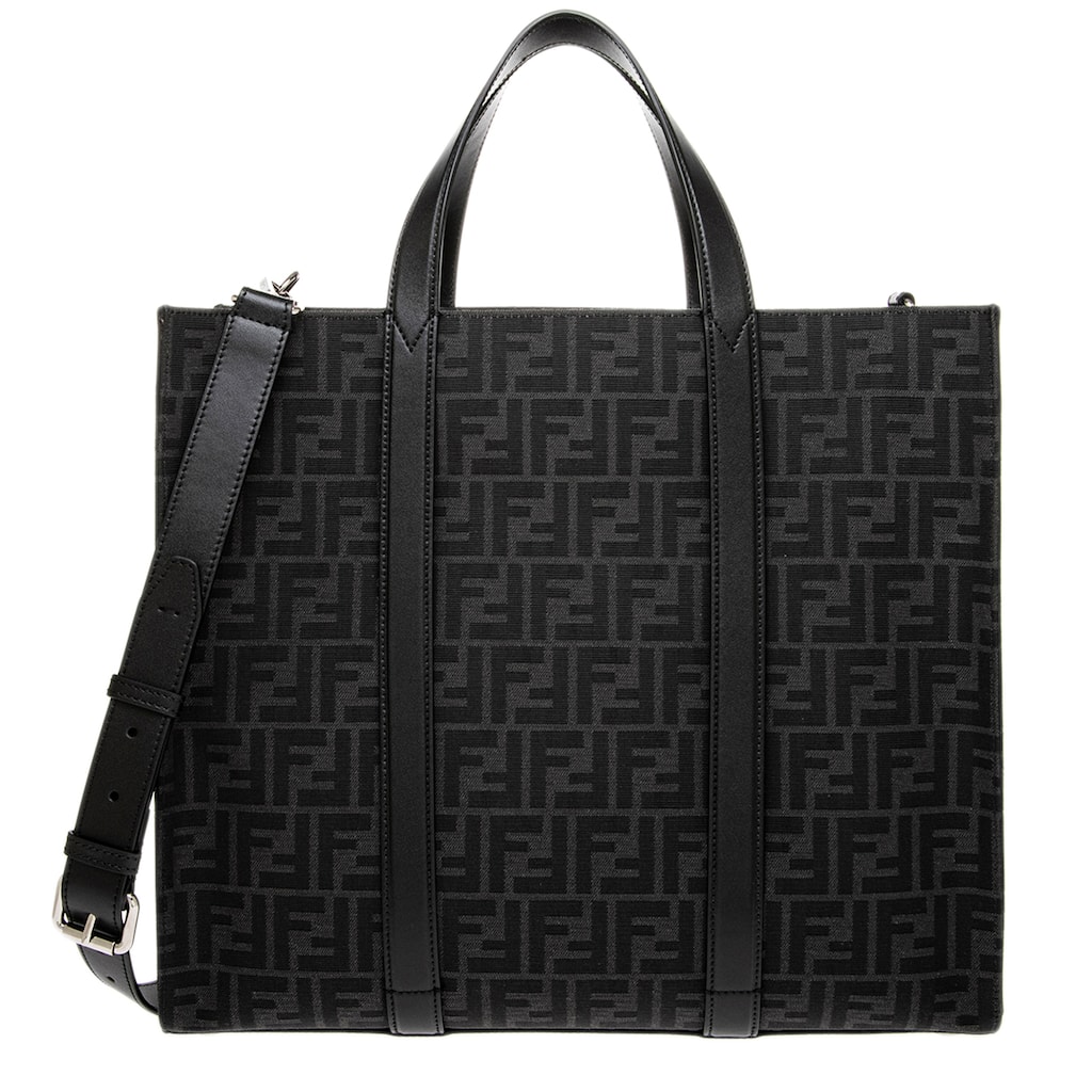 Fendi FF Jacquard Fabric Shopper