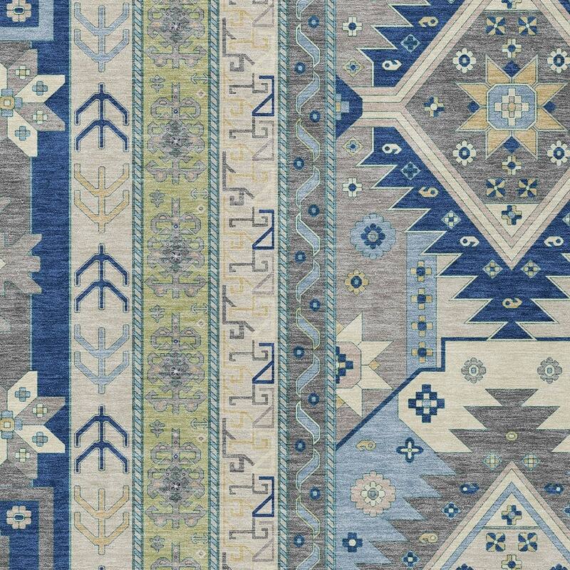 HomeRoots Aztec Transitional Rectangle Outdoor Rug