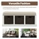 preview thumbnail 34 of 36, Merax Entryway Storage Bench with 3 Removable Baskets and Cushion