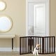 preview thumbnail 9 of 16, 3-Panel Indoor Foldable Dog Gate - 55x24-Inch MDF Freestanding Pet Fence