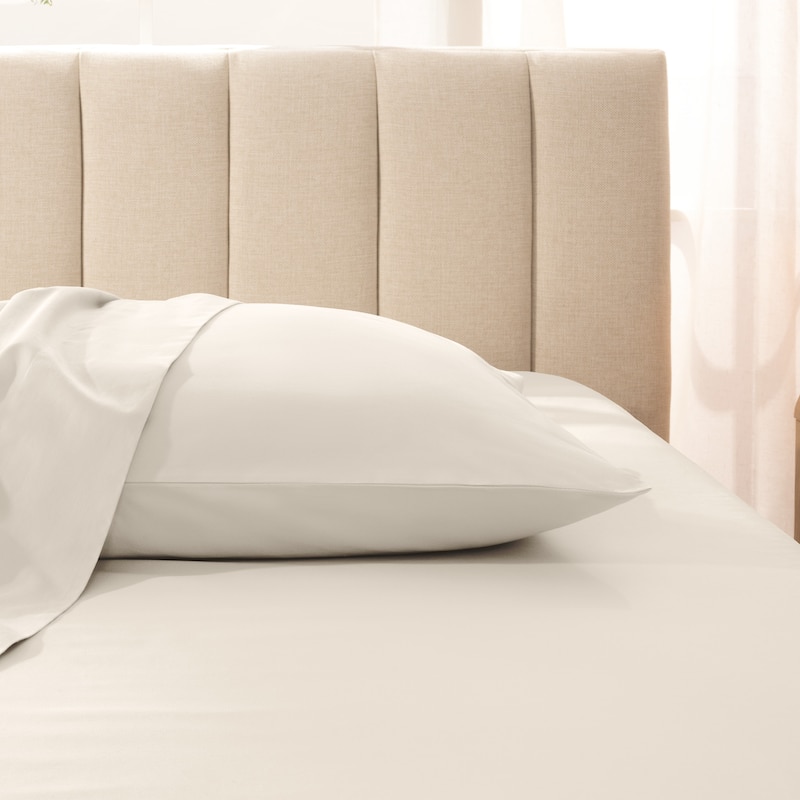 Bare Home Organic Cotton Pillowcase Set - Silky Smooth Sateen Weave
