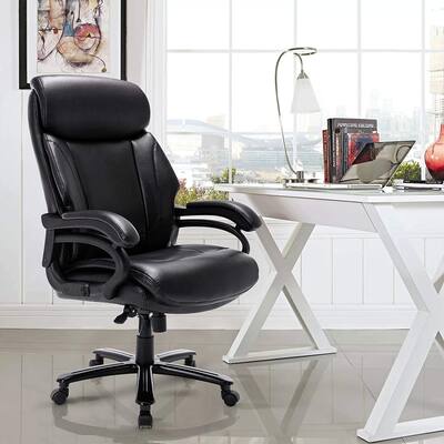 High Back Big and Tall Bonded Leather Office Chair Large Executive Desk Computer Swivel Chair