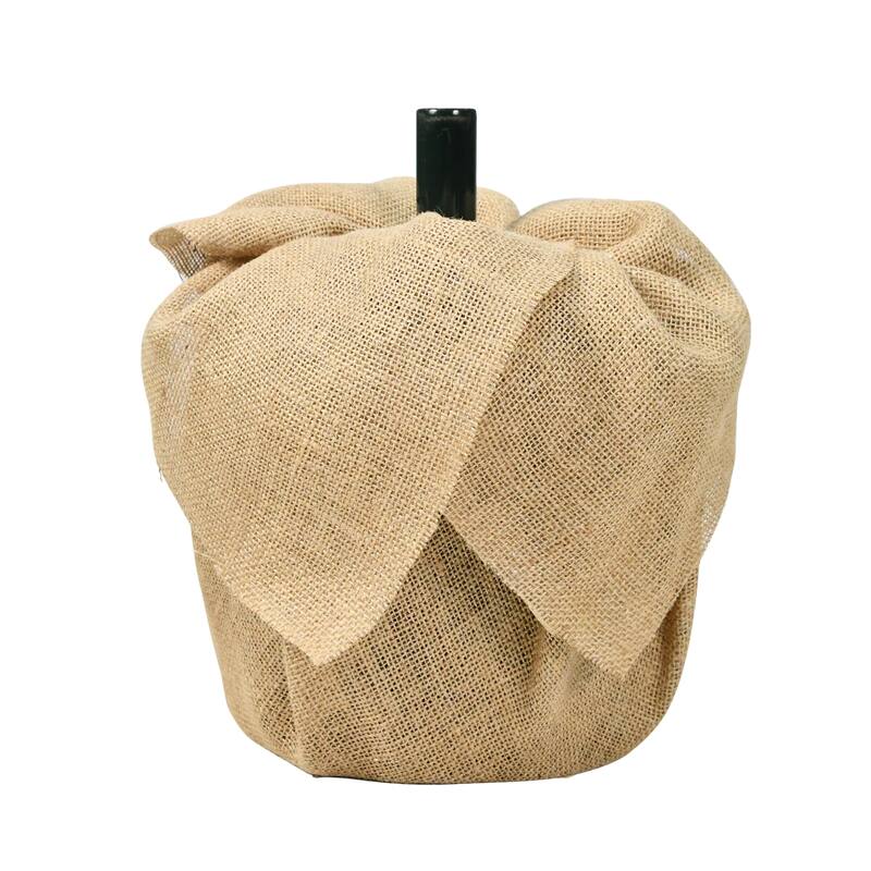 Puleo International 6 ft. Topiary Alpine Artificial Christmas Tree in Burlap Sac