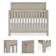 preview thumbnail 7 of 6, Evolur Lourdes 5-in-1 Crib - Porcini