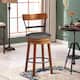 Gymax Set of 4 BarStool 25.5'' Swivel Counter Height Dining Chair with - 18'' (L) x 20.5'' (W) x 39'' (H)