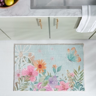 SAFAVIEH Door and Kitchen Mat Machine Washable Slip Resistant Vangelica Rug