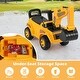 preview thumbnail 8 of 8, Gymax Kids Ride on Excavator w/ Adjustable Shovel Anti-Tipping Block