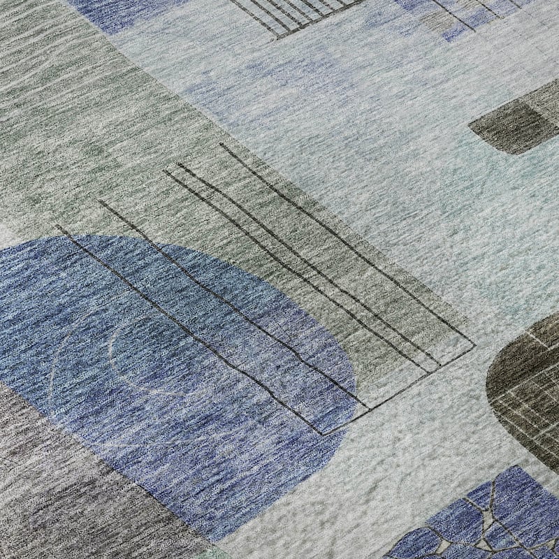 Premium Washable Super Soft Abstract Contemporary Mayfield Rug
