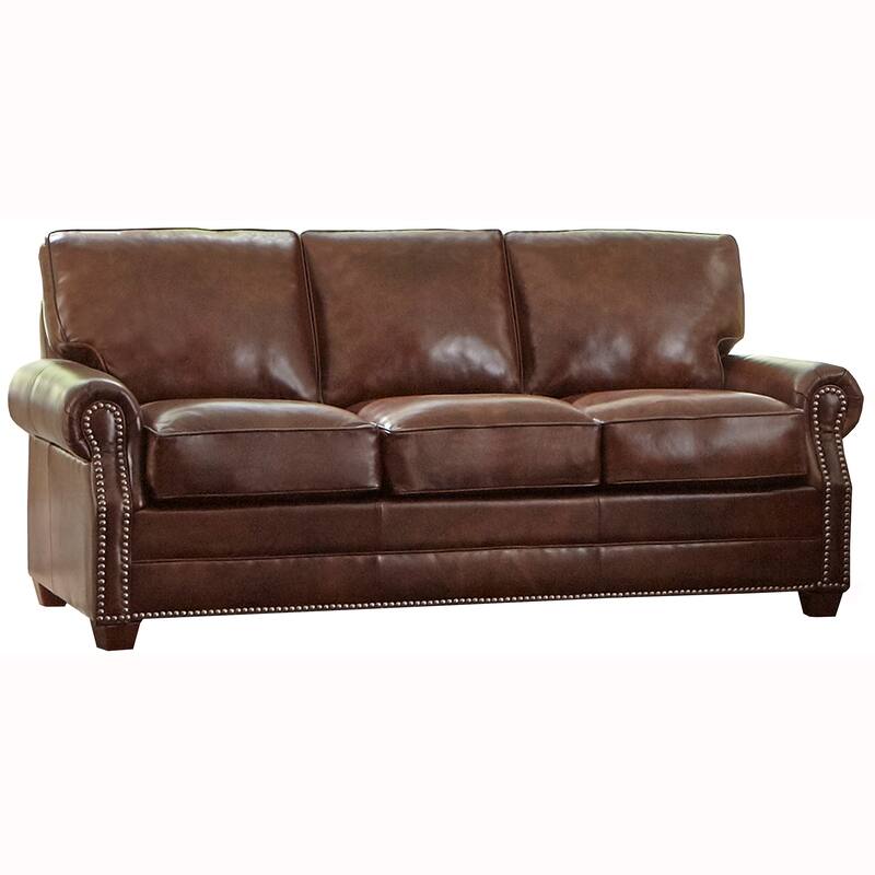 Made in USA Revo Top Grain Leather Sofa and Loveseat Set