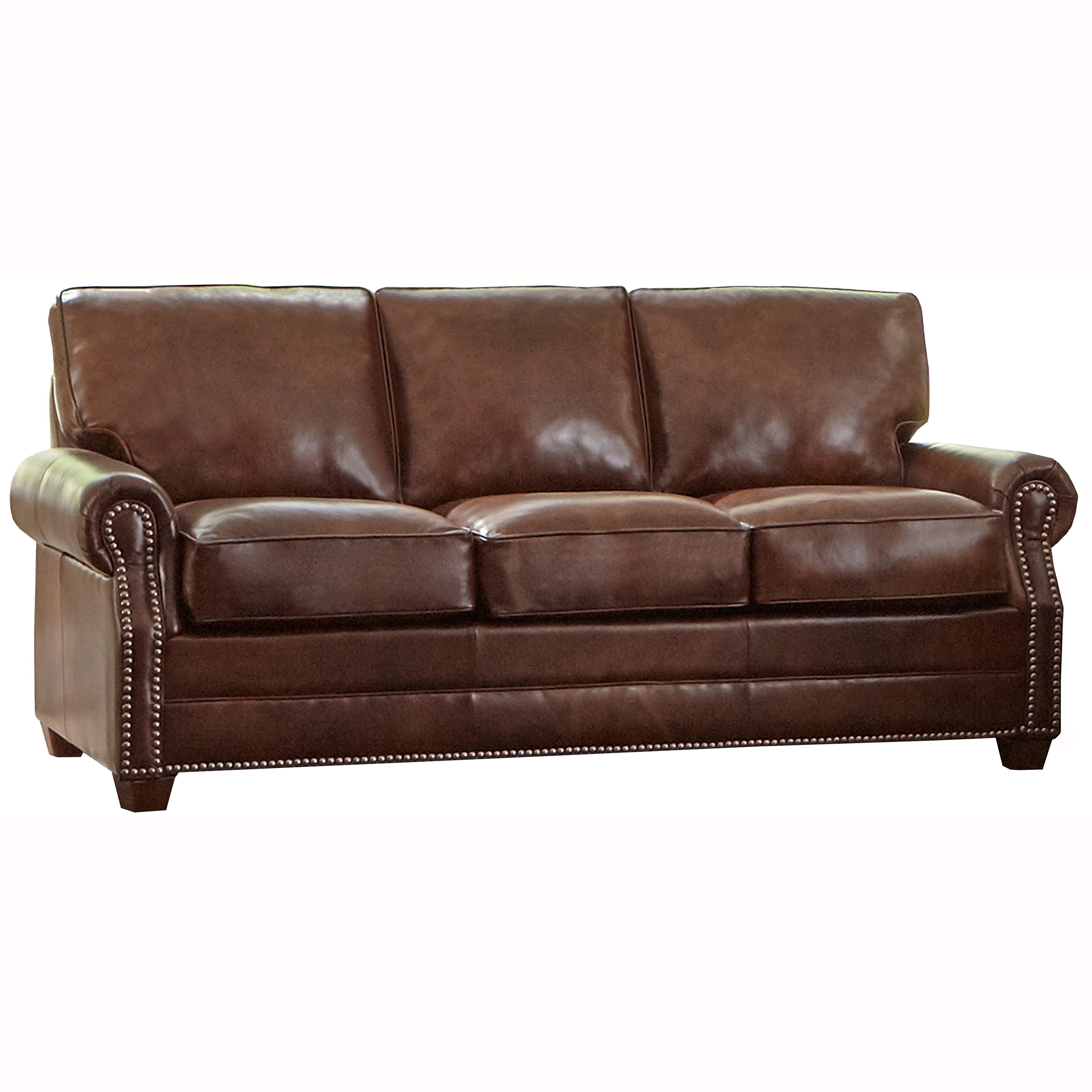 Made in usa revo top grain shop leather sofa