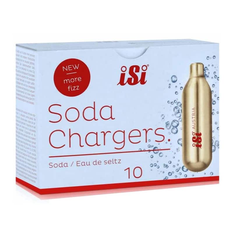 iSi North America CO2 Soda Siphon Chargers - 10 Pack Box of 20