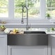 preview thumbnail 42 of 52, KRAUS Kore Stainless Steel Farmhouse Kitchen Sink with Accessories