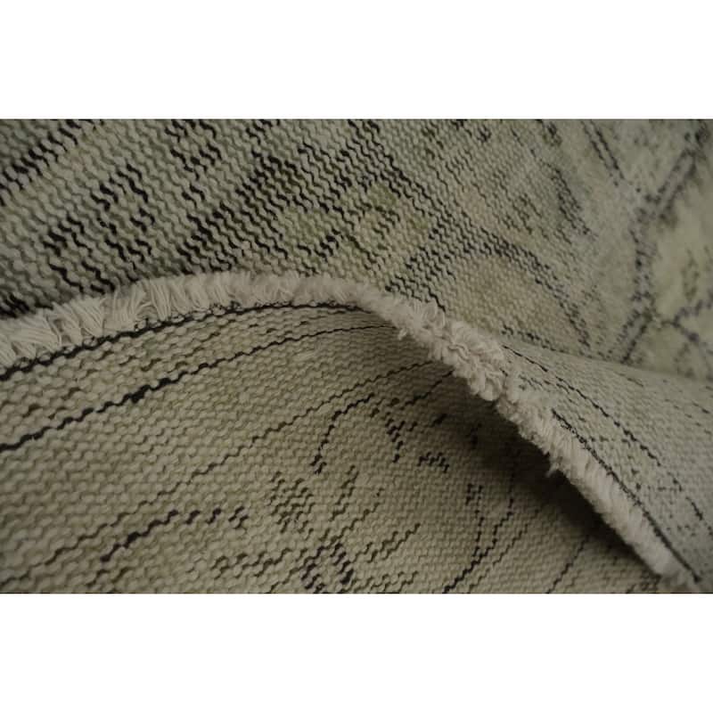 Hand Knotted Oriental 100% Wool Carpet Transitional Traditional Beige & Ivories Anatolian Area Rug - 9' 6'' X 5' 10''