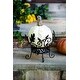 preview thumbnail 2 of 0, Metal Scroll and Leaves Pumpkin Holder