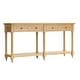 preview thumbnail 4 of 26, HUALAL HOME Dennis Farmhouse Modern 2-Drawers Wood Console Table with Solid Wood Legs
