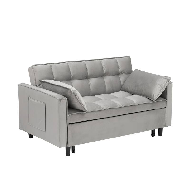 3 in 1 convertible sleep sofa bed - Gray