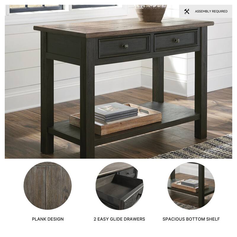 Signature Design by Ashley, Tyler Creek Casual Grayish Brown Sofa Table