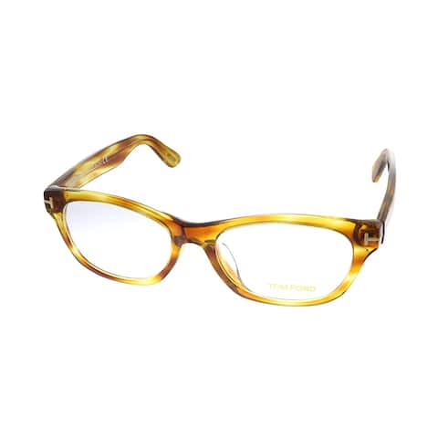 Tom Ford Womens Light Havana Frame Eyeglasses 53mm