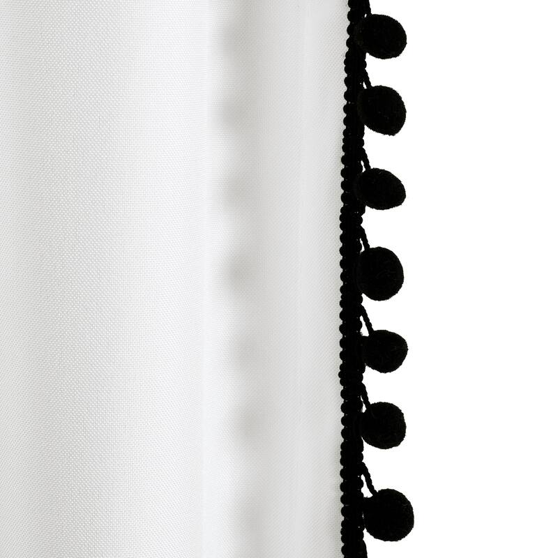 The Gray Barn Watertop Pom Pom 84-inch Curtain Panel