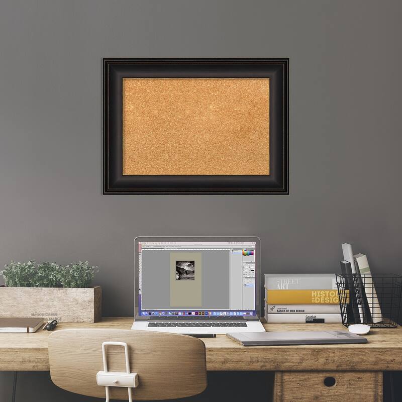 Trio Framed Cork Bulletin Memo Board