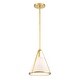 preview thumbnail 1 of 5, Fulton 1 Light Antique Gold Pendant