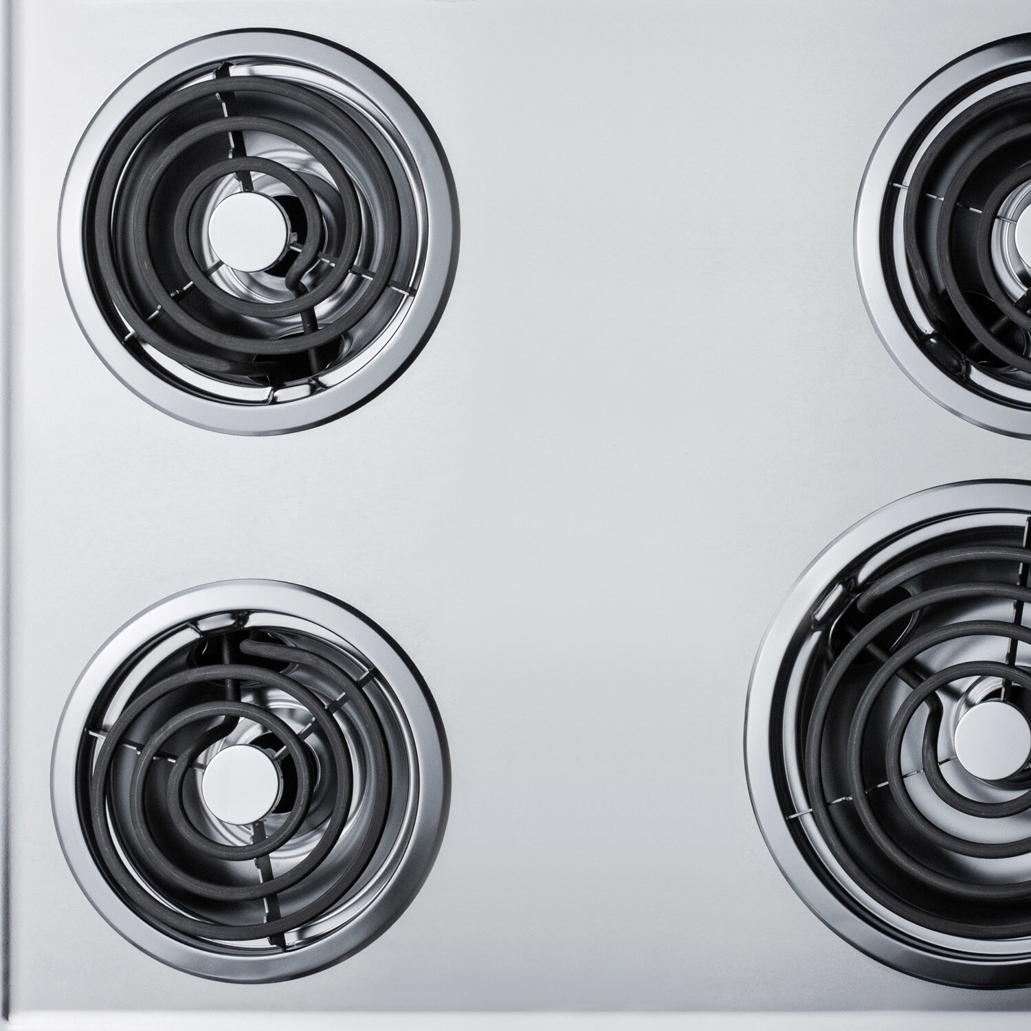 Shop Summit Zel05 30 Wide 4 Burner Electric Cooktop Chrome