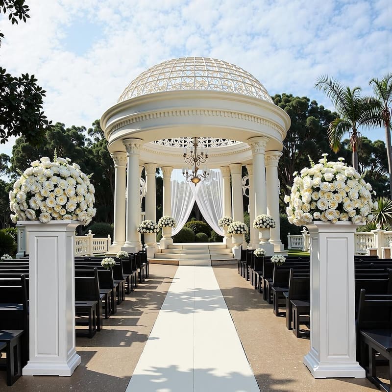 36in Tall Planters Outdoor Set of 2 Resin Planter,Modern Design Garden Bed, Weddings Events Home Decor