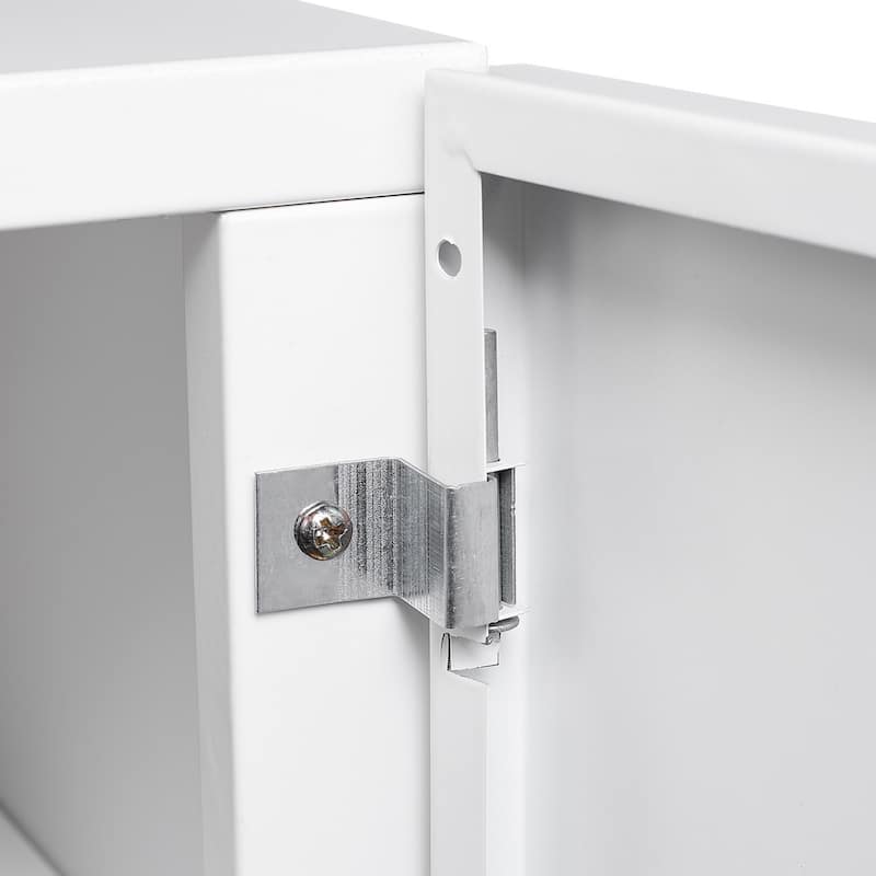 Mobile Office File Cabinet with Lockable Wheels and Shelves