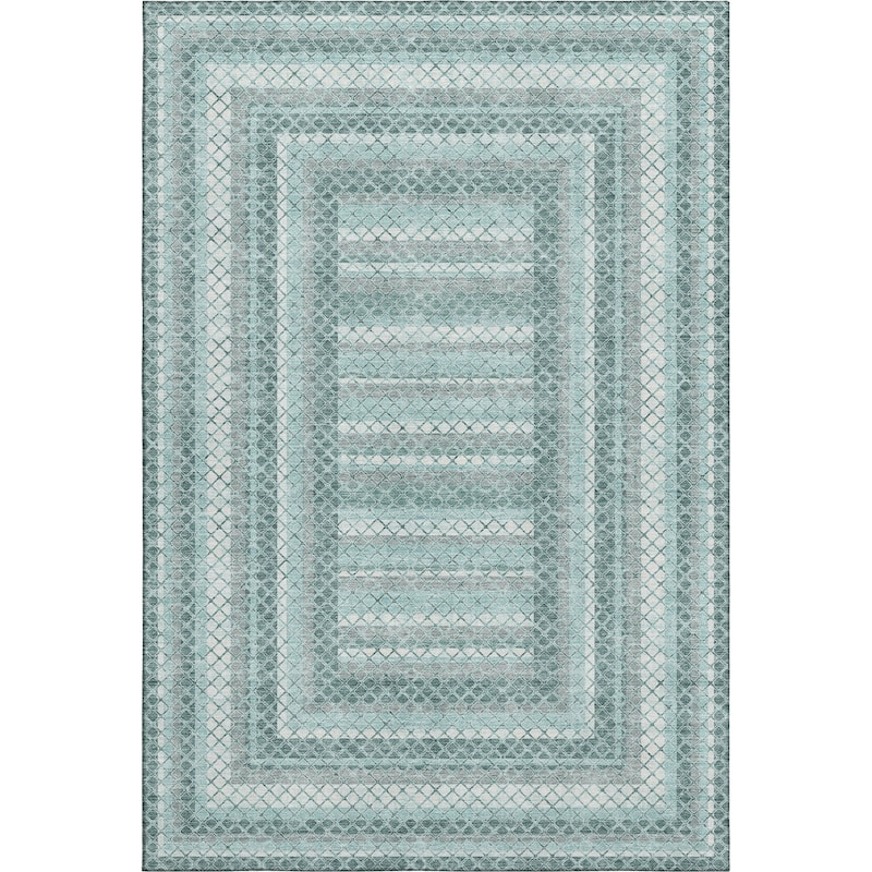 Premium Washable Super Soft Modern Borders Mayfield Rug