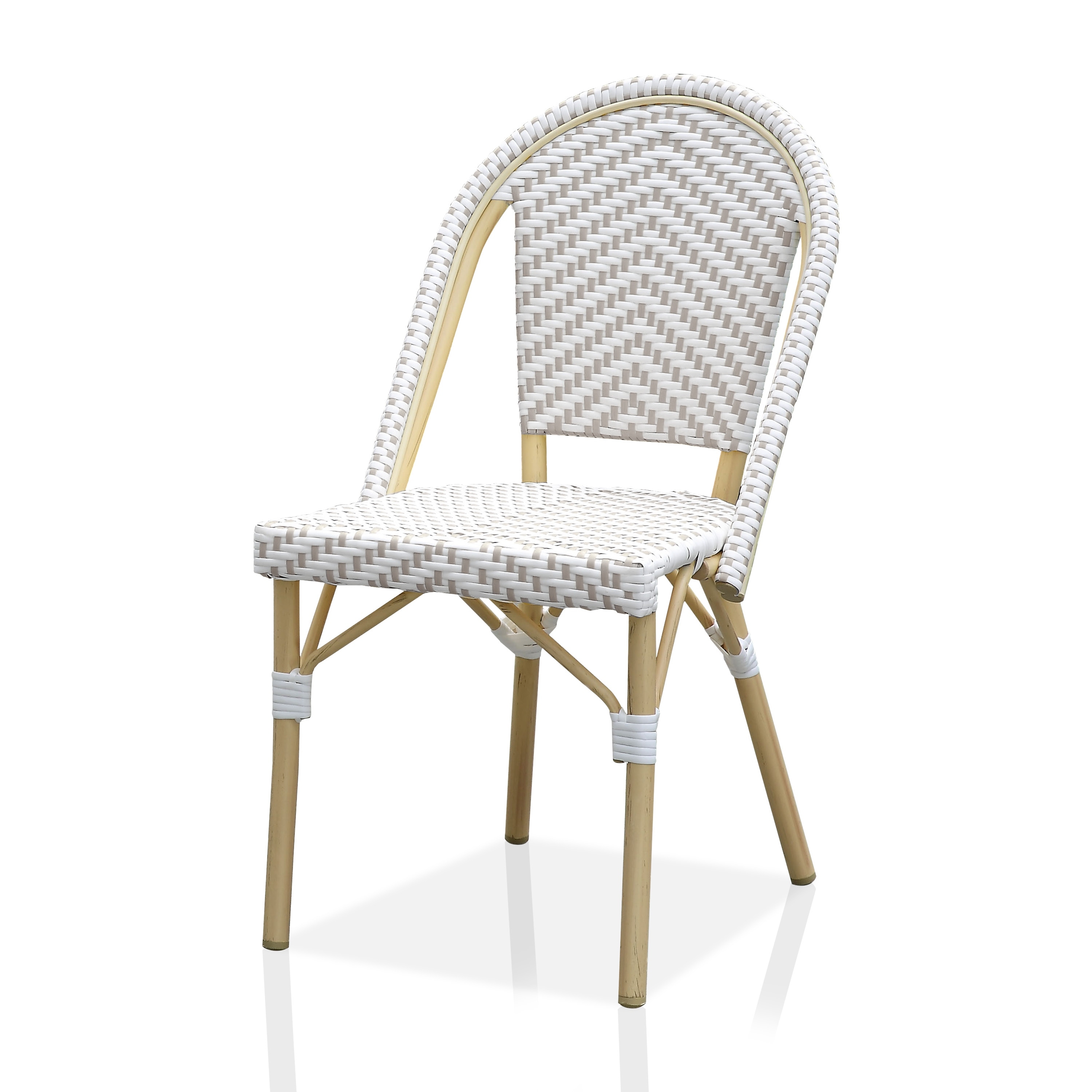 Furniture Of America Ariel Natural Tone Patio Bistro Chairs (set Of 2)