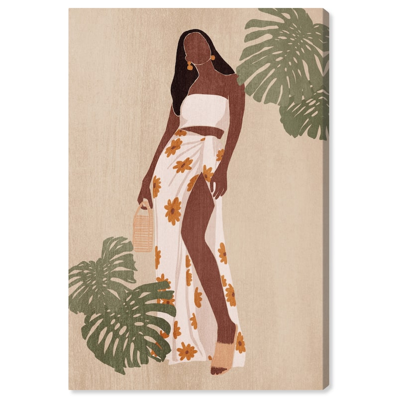 Wynwood Studio Fashion and Glam Everyday is Summer Brown and Modern & Contemporary Wall Art Canvas Print