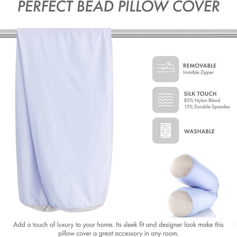Cover Only - Body Pillowcase - Spandex/Nylon Blend for Silky Touch