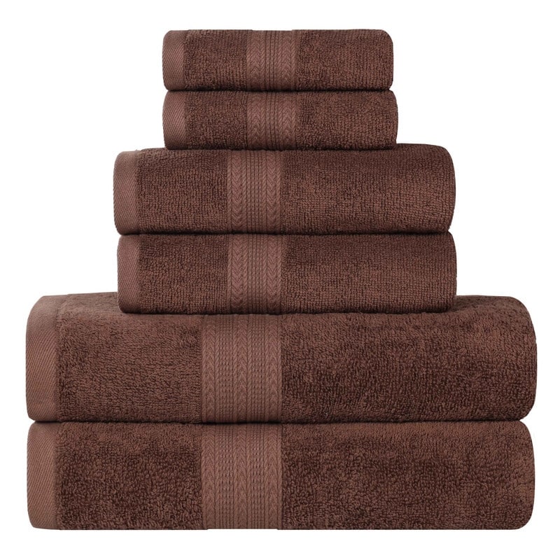 Eco-Friendly Sustainable Cotton 6-Piece Bathroom Towel Set