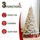preview thumbnail 82 of 158, Glitzhome 6FT/7.5FT/9FT/11FT Snow Flocked Pre-lit Artificial Fir Christmas Trees