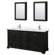 Option Dark Espresso / Carrara Cultured Marble Top /
