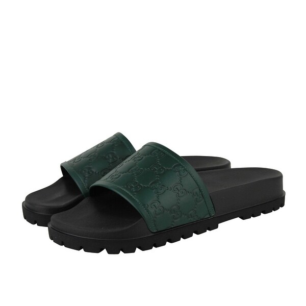Black Leather Sandals 431070 3020