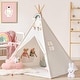 preview thumbnail 1 of 4, Tiny Land® Teepee for Kids with Mat Toddler