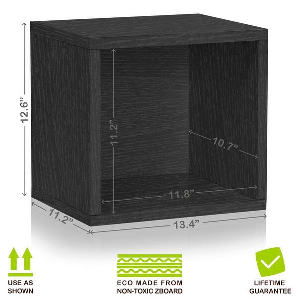 Way Basics Modular Connect Open Cube Cubby Storage Stackable Closet ...