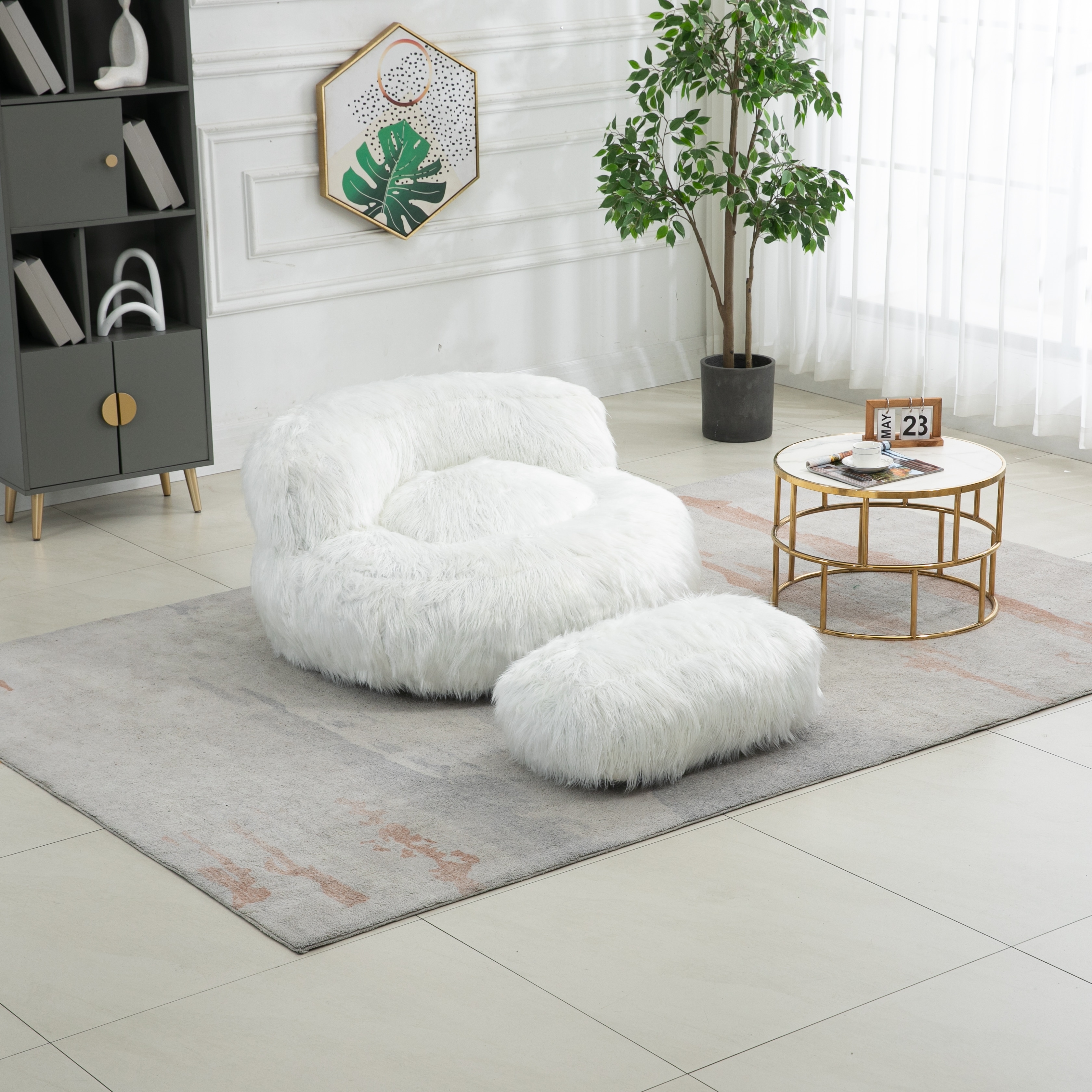 Bedroom fluffy bean bag sale
