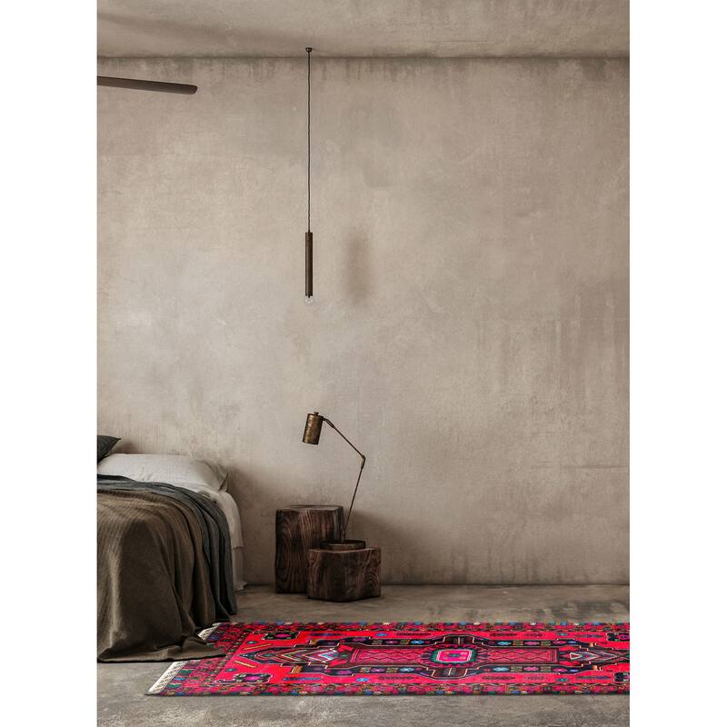 ECARPETGALLERY Hand-knotted Teimani Red Wool Rug - 3'8 x 6'7