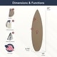 preview thumbnail 5 of 76, American Art Decor Surfboard Plaque Wall Sign