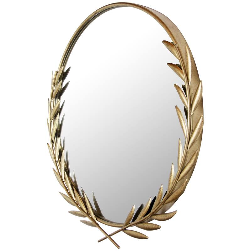 Emperor Traditional Round 22 inch Decorative Wall Mirror - 22 x 2 x 21