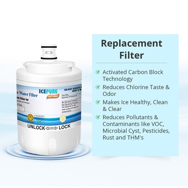 Fits Maytag MZD2766GEW Refrigerators 3 Pack Aqua Fresh Water Filter