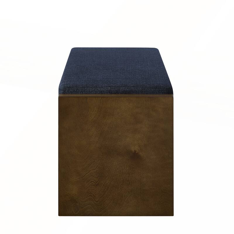 47in Accent Bench with Lower Shelf Shoe Rack