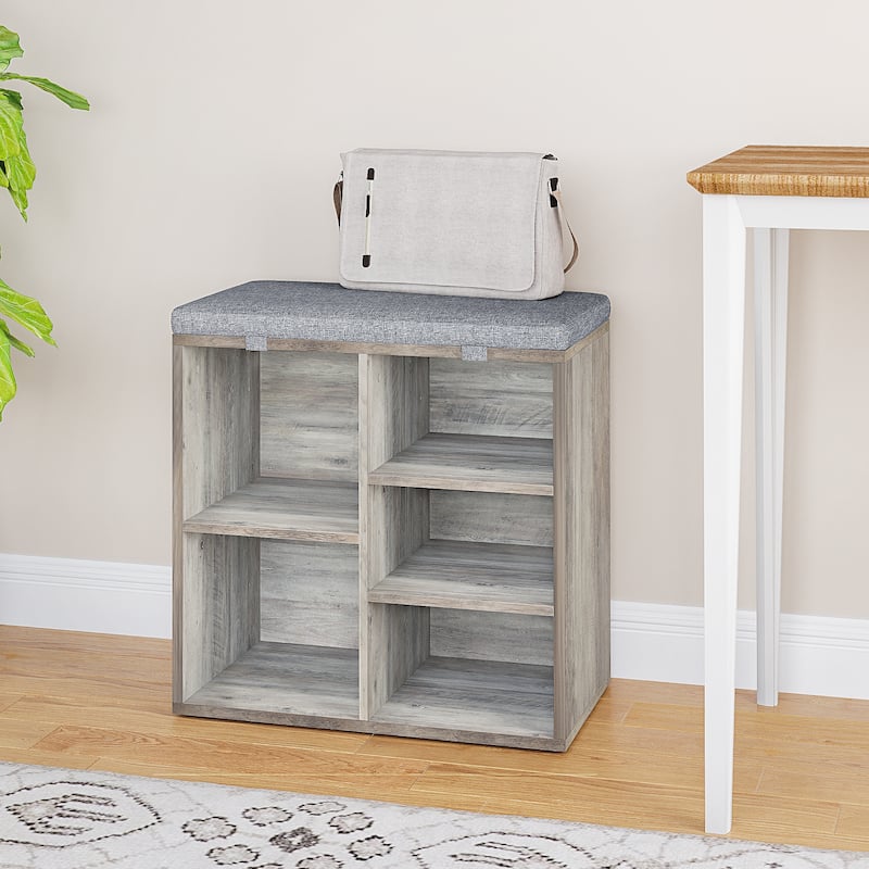 Shoe Storage Bench Cubby Organizer for Entryway