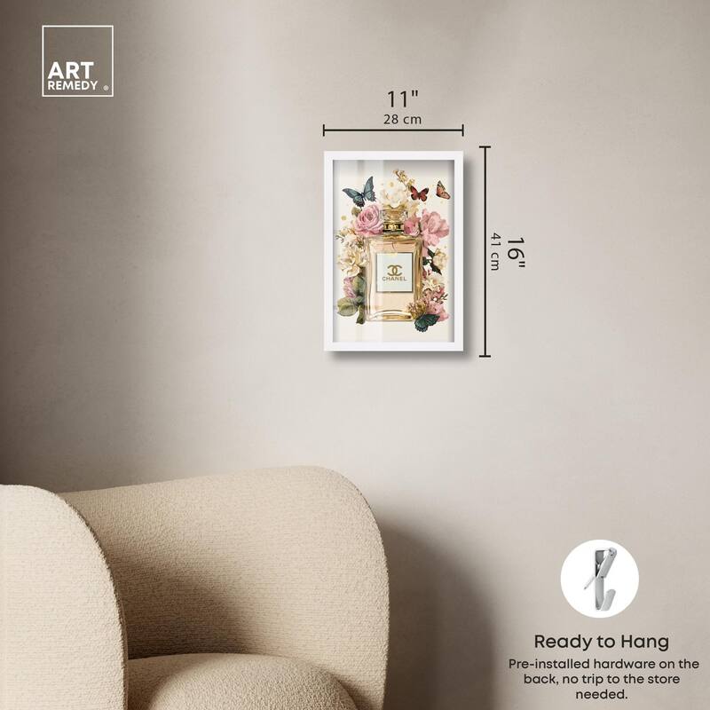 Glam Bloom Butterfly Perfume Shadowbox by Art Remedy