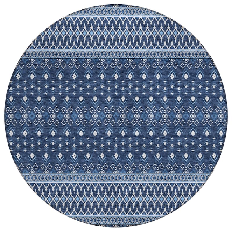 HomeRoots Tribal Transitional Rectangle Outdoor Rug