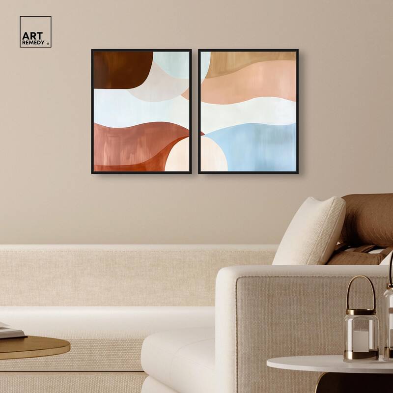 Evolving Shapes I Canvas Set of 2 by Art Remedy