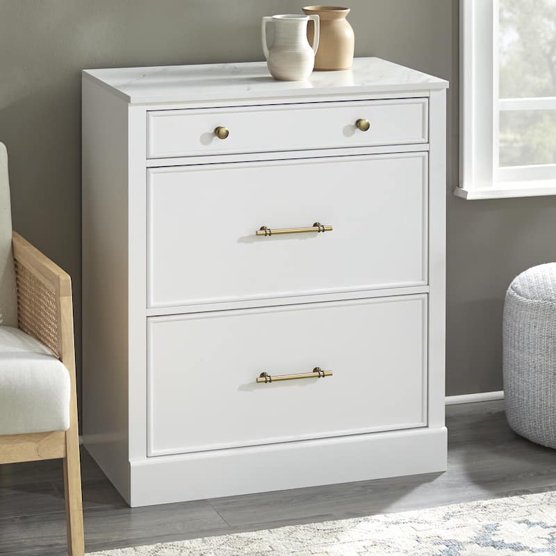 Lifestorey Monza 2-Piece Modular Bookcase with Drawers